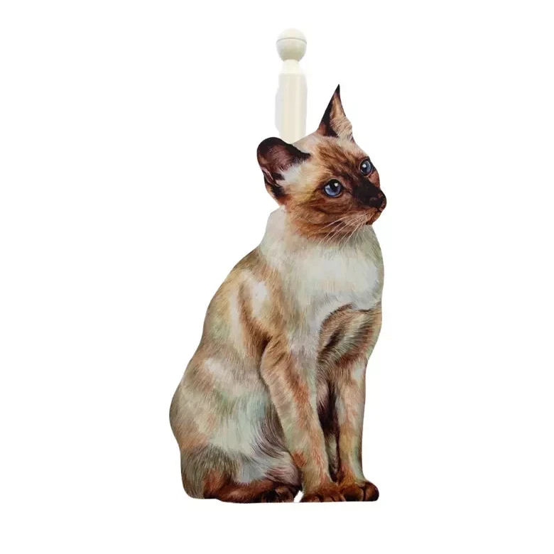 Siamese Cat kitchen roll holder