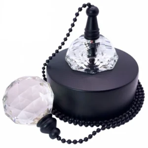 Matt black bathroom ceiling switch