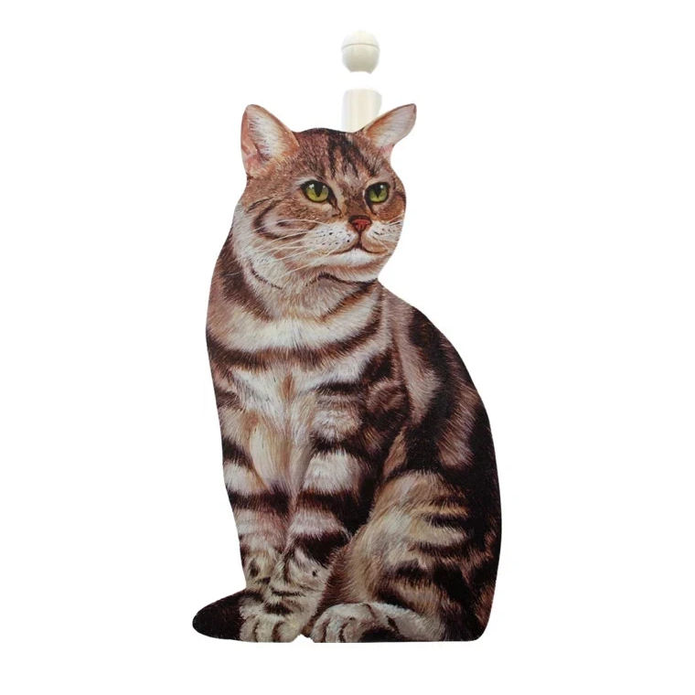 Tabby Cat kitchen roll holder
