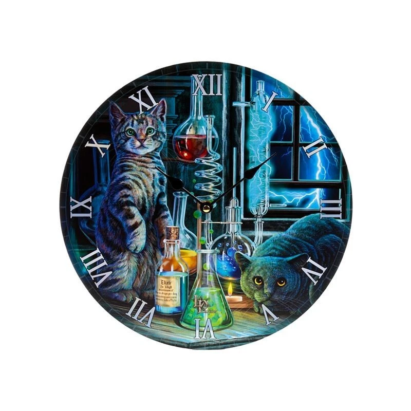 Lisa Parker Jekyll and Hyde Cats Picture Wall Clock CLCK39
