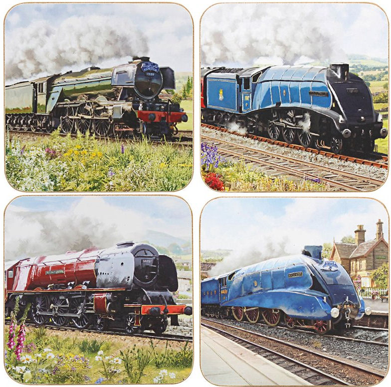 classic steam train coasters